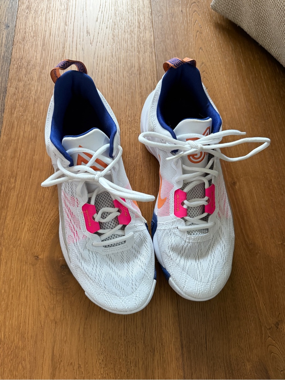 Nike Basketball Giannis Immortality 2 'White Deep Royal' Shoe. Unisex. Size 8.